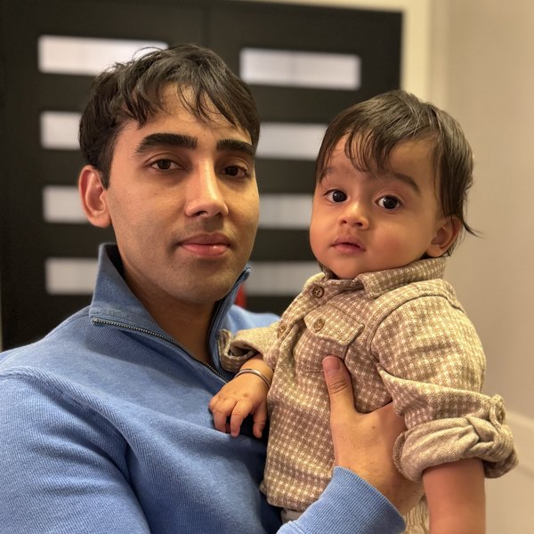 Barry Bainz with one of his kids
